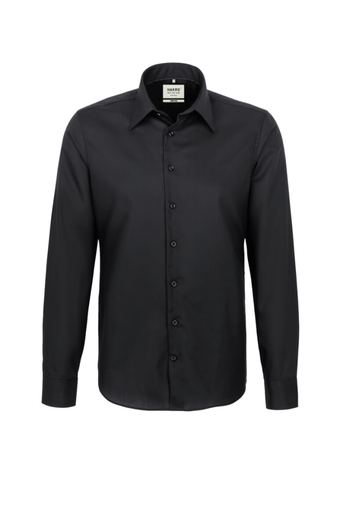 HAKRO Hemd Business Regular, schwarz, XS