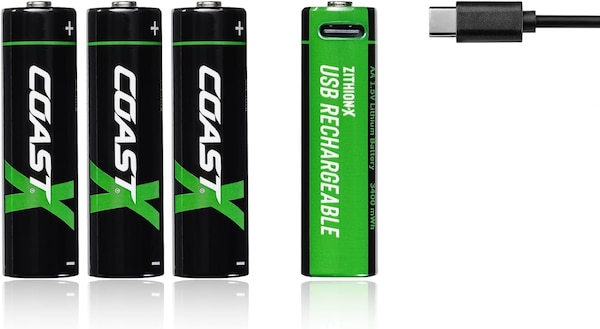 Coast AA USB-C (4 Stk., AA, 2400 mAh)