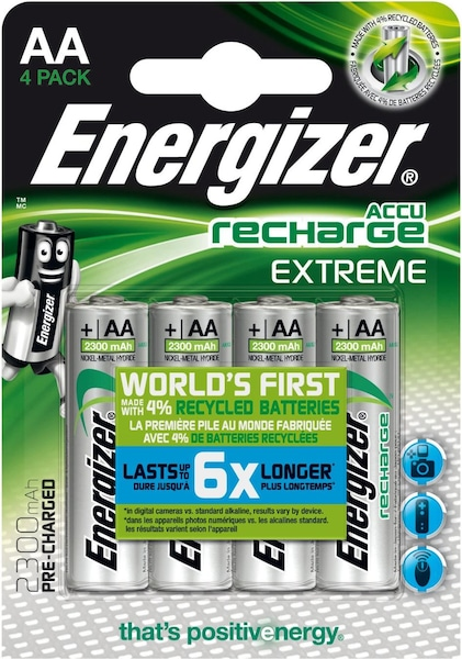 Energizer Recharge Extreme (4 Stk., AA, 2300 mAh)