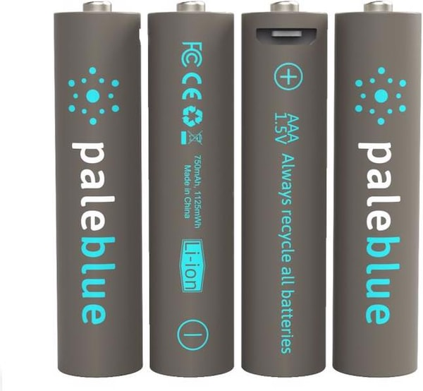 Pale Blue 4er Pack AAA (AAA, 750 mAh)
