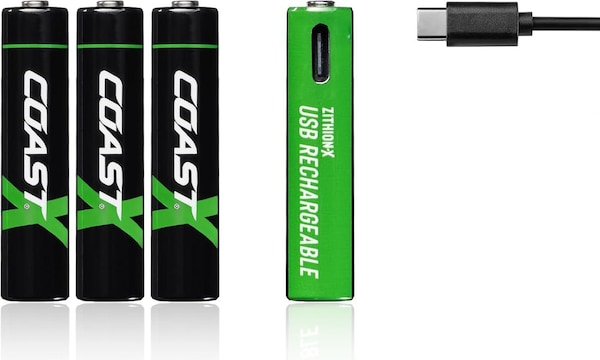 Coast AAA USB-C (4 Stk., AAA, 750 mAh)