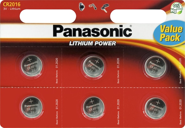 Panasonic Lithium Power CR2032 (6 Stk., CR2032, 210 mAh)