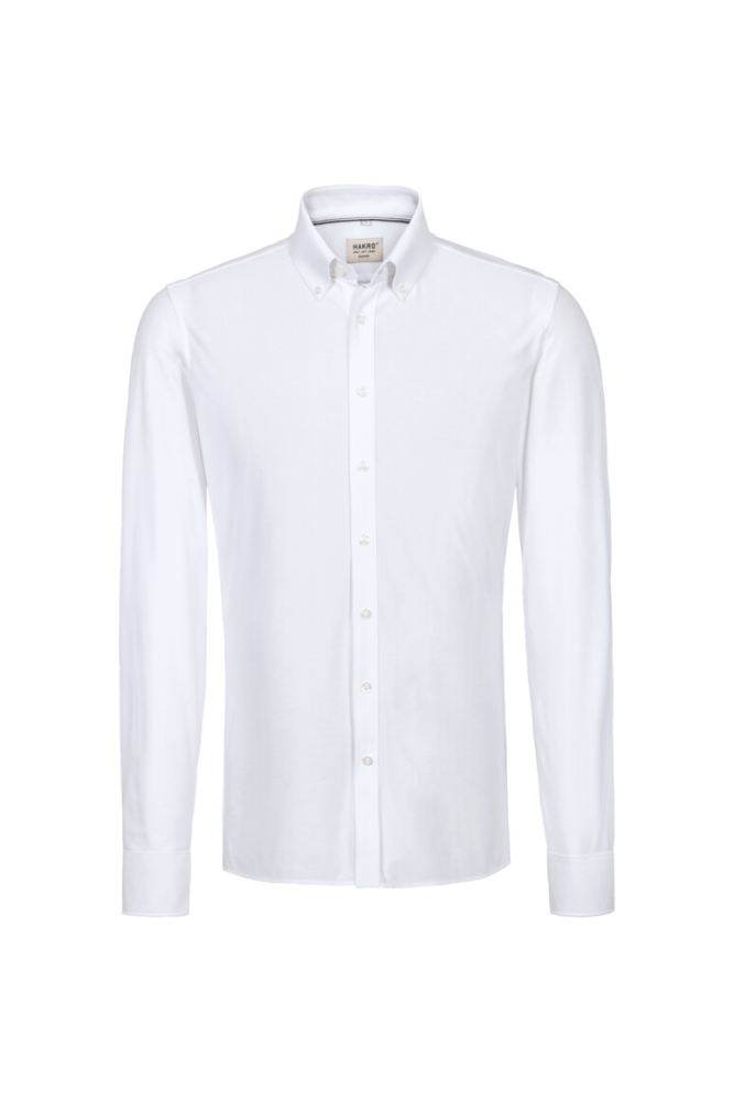 HAKRO Hemd Natural Stretch Regular, weiß, XS