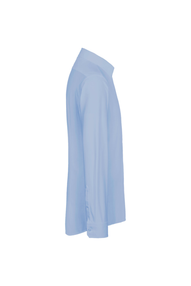 HAKRO Hemd Natural Stretch Regular, ozeanblau, XS