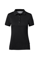 HAKRO COTTON TEC® Damen Poloshirt, schwarz, XS