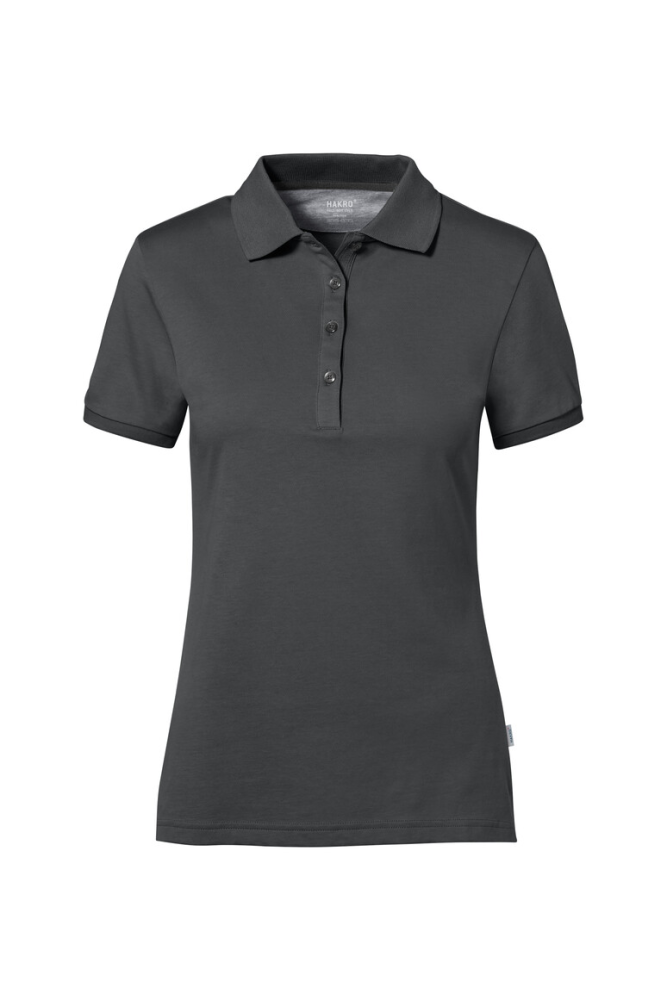 HAKRO COTTON TEC® Damen Poloshirt, anthrazit, XS