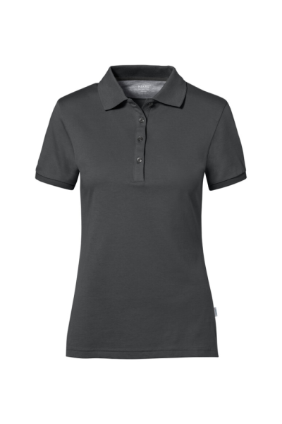 HAKRO COTTON TEC® Damen Poloshirt, anthrazit, XS